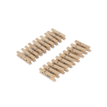 Charger l'image dans la galerie, 20 mini pinces en Bois Naturel
