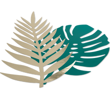 Charger l'image dans la galerie, Feuille type tropical Vert et Or
